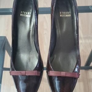 Stuart weitzman tortoise mule shoes